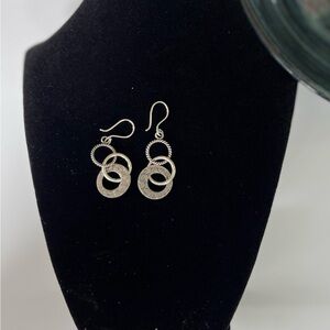 Silpada Silver Geometric Dangle Earrings